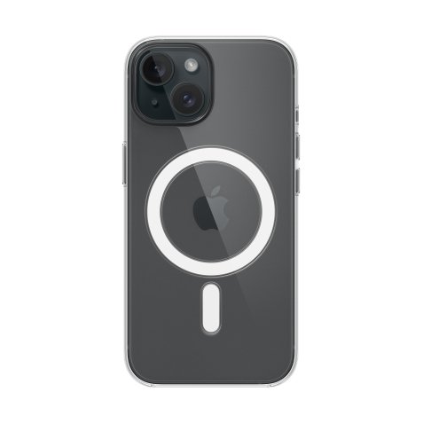 Apple Coque transparente avec MagSafe pour iPhone 15