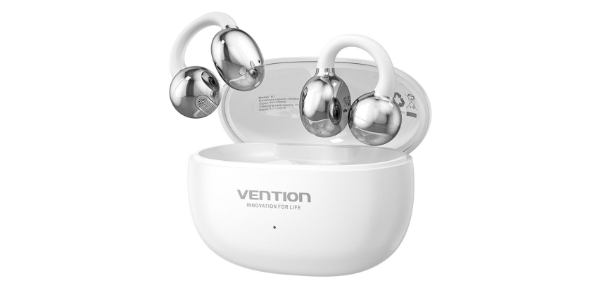 Vention ECHO CLIP A1 Auriculares Inalámbrico De oreja abierta Llamadas/Música/Deporte/Uso diario USB Tipo C Bluetooth Blanco