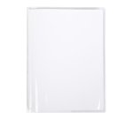 Protège-cahiers cristalux avec rabats marque-pages PVC 22/100ème 24x32 cm - Incolore