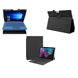 DLH COQUE ETUI FOLIO (COMPATIBLE CLAVIER) POUR MICROSOFT Surface Pro 7 / Surface Pro 6 / Surface Pro 5 / Surface Pro 4