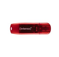Intenso Rainbow Line USB flash drive 128 GB USB Type-A 2.0 Red, Transparent