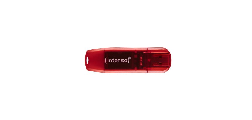 Intenso Rainbow Line unità flash USB 128 GB USB tipo A 2.0 Rosso, Trasparente