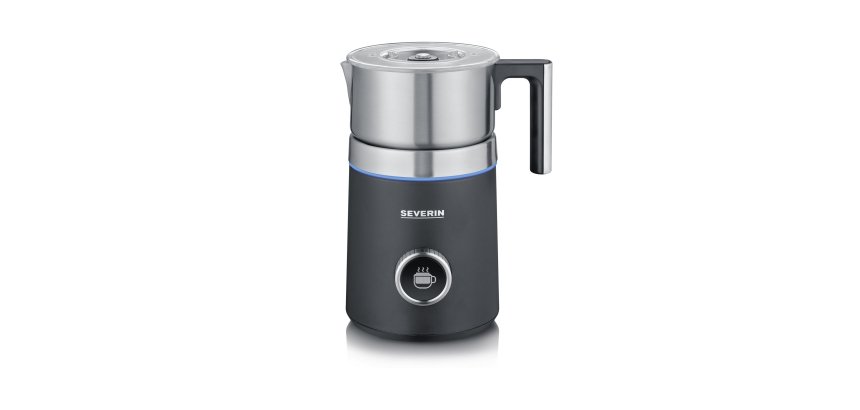 Severin Spuma 700 Plus Montalatte Nero, Acciaio inox