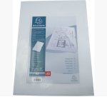 Sachet de 10 pochettes coin polypropylène rigide haute résistance 20/100e - A3 vertical - Cristal