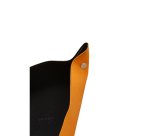 Rhodiarama vide-poche réversible simili cuir italien O&B réversible 12x12x4,5 cm - Orange
