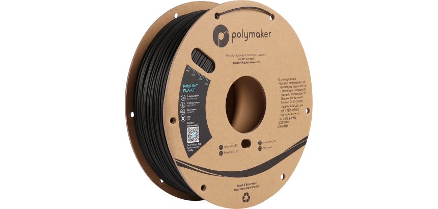 Polymaker PA10001 matériel d'impression 3D Acide polylactique (PLA) Noir 1 kg