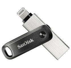 SanDisk iXpand unità flash USB 64 GB USB Type-A / Lightning 3.2 Gen 2 (3.1 Gen 2) Nero, Argento