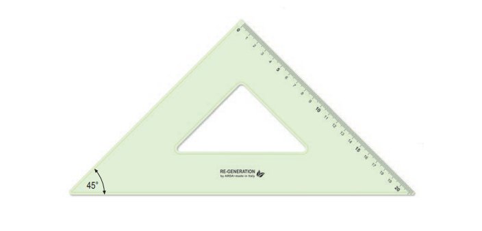 ARDA RE4530 protractor Plastic Triangle