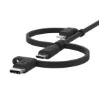 Belkin BoostCharge câble USB A USB C/Micro-USB B/Lightning noir 1 m