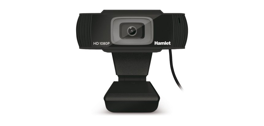 Hamlet HWCAM1080 webcam 2 MP 1920 x 1080 Pixel USB 2.0 Nero