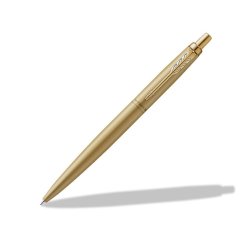 Stylo-bille parker jotter xl monochrome pointe moyenne     encre bleue avec coffret      cadeau coloris or