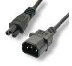 MCL C14 / C5 POWER CORD 2M . Noir Coupleur C14 Coupleur C5