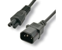 MCL C14 / C5 POWER CORD 2M . Noir Coupleur C14 Coupleur C5