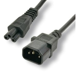 MCL C14 / C5 POWER CORD 2M . Noir Coupleur C14 Coupleur C5