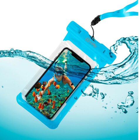 Celly SPLASHBAG20LB funda para teléfono móvil 16,5 cm (6.5") Azul