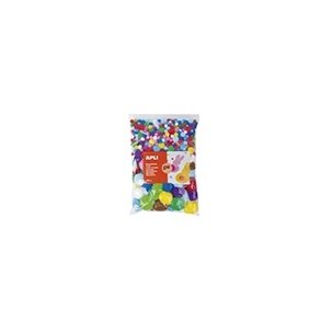 Sachet de 500 pompons couleurs assorties