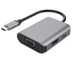 DLH Adaptateur USB-C vers HDMI ou VGA