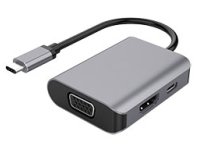 DLH Adaptateur USB-C vers HDMI ou VGA