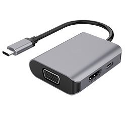 DLH Adaptateur USB-C vers HDMI ou VGA