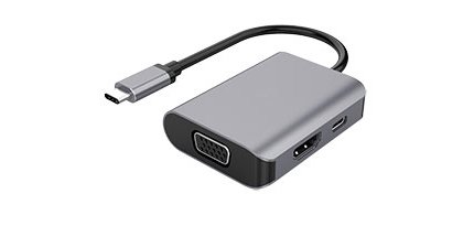 DLH Adaptateur USB-C vers HDMI ou VGA