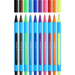Stylo-bille schneider slider edge xb couleur assorties packde 10