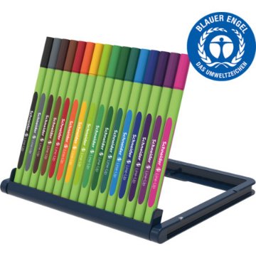 Feutre schneider fineliner line-up trait 0,4mm           ergonomique cap-off ne seche  pas etui chevalet 16 coloris