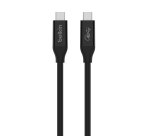 Belkin INZ001bt0.8MBK câble USB USB4 Gen 3x2 0,8 m USB C 40 Gbit/s 100 W Noir