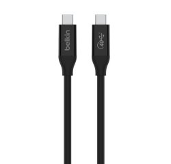 Belkin INZ001bt0.8MBK câble USB USB4 Gen 3x2 0,8 m USB C 40 Gbit/s 100 W Noir