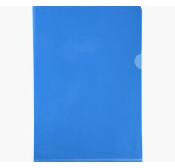 Pochette coin exacompta a4 pvc lisse 13/100eme coloris   assortis paquet 100 unites