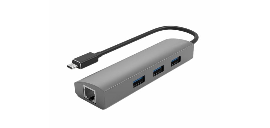 DLH DY-TU5077 station d'accueil Avec fil USB 3.2 Gen 1 (3.1 Gen 1) Type-C Gris