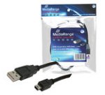 Cable usb 2.0 et mini usb 2.0 pour detecteur de faux        billets 1,50 metres noir