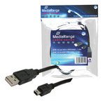 Cable usb 2.0 et mini usb 2.0 pour detecteur de faux        billets 1,50 metres noir