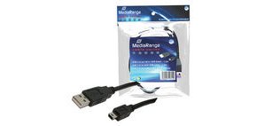 Cable usb 2.0 et mini usb 2.0 pour detecteur de faux        billets 1,50 metres noir