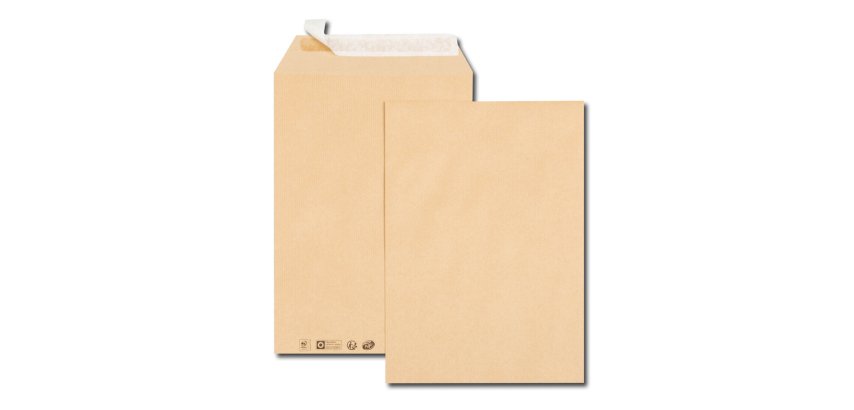 Pochette kraft gpv adhésive économique 24 260x330mm 90g sachet 25 unités