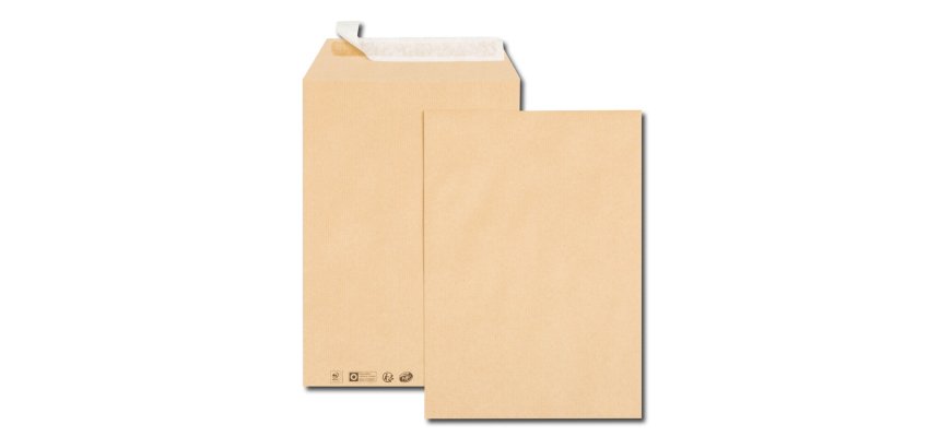 Pochette kraft gpv adhésive économique 24 260x330mm 90g sachet 25 unités