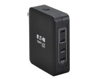 Eaton U280-W04-145C4G chargeur d'appareils mobiles Smartphone, Tablette, Ordinateur portable, Consoles portables, Haut-parleur portable Noir Secteur Intérieure
