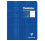 Cahier piqué 17x22 cm 32 pages double ligne 3 mm + interligne verticale + marge - Assortis