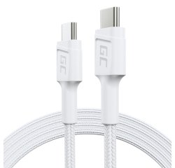 Green Cell KABGC30W USB cable USB 3.2 Gen 1 (3.1 Gen 1) 1.2 m USB C 0.48 Gbit/s 60 W White