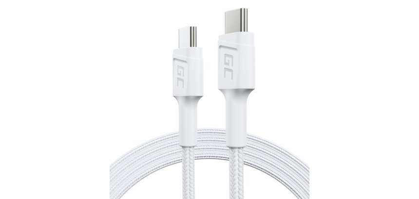 Green Cell KABGC30W USB cable USB 3.2 Gen 1 (3.1 Gen 1) 1.2 m USB C 0.48 Gbit/s 60 W White