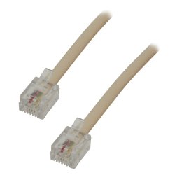 MCL Cable Modem RJ11 6P/4C 3m Ivoire