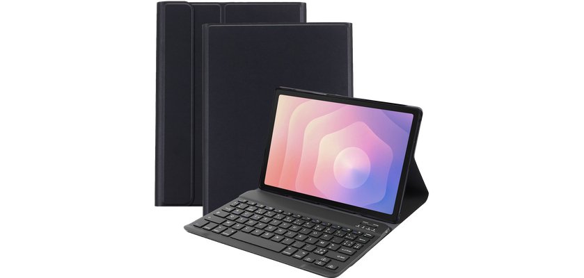 Just in Case Samsung Galaxy Tab S11 - Premium Bluetooth Keyboard Cover Azerty 27,9 cm (11") Folio porte carte Noir