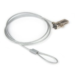 Hamlet XNBLOCK15N cavo di sicurezza Metallico, Bianco 1,5 m