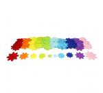 Feutrine adhesive sodertex pack de fleurs 1mm 4 tailles  150 pieces 10 coloris assortis