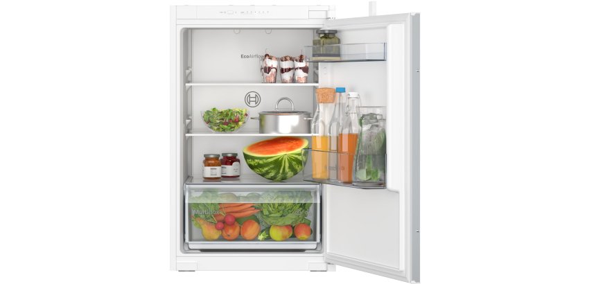 BOSCH Réfrigérateur encastrable 1 porte KIR21NSE0, Série 2, 136 litres, Niche 88 cm