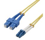 MCL 10m SC/LC OS2 câble InfiniBand et à fibres optiques Jaune