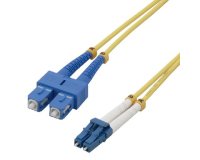 MCL 10m SC/LC OS2 câble InfiniBand et à fibres optiques Jaune