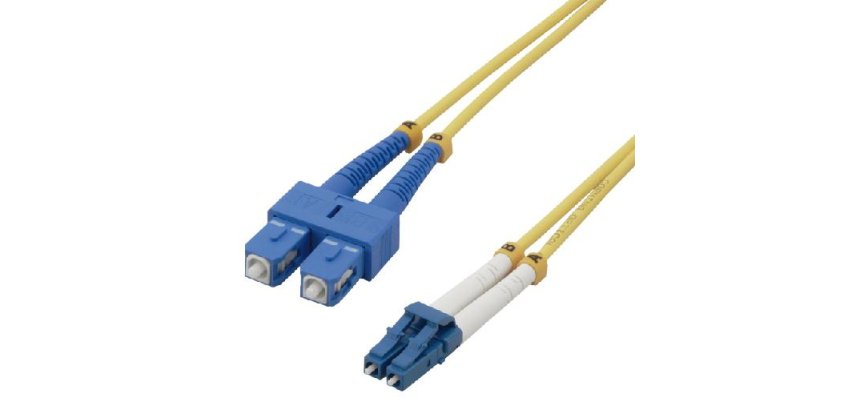 MCL 10m SC/LC OS2 câble InfiniBand et à fibres optiques Jaune