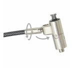 DICOTA D31887 câble antivol Noir, Argent 2 m