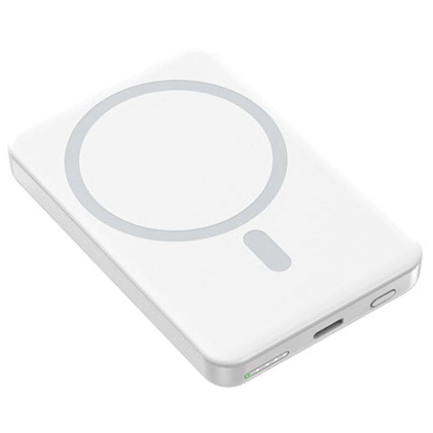 XtremeMac XWH-PMS2-13 banque d'alimentation électrique 5000 mAh Recharge sans fil Blanc