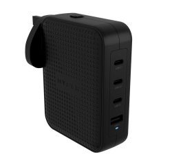 HYPER HJ1001BKWWGL chargeur d'appareils mobiles Manette de jeux, Téléphone portable, Netbook, Ordinateur portable, Smartphone, Tablette Noir Secteur Charge rapide Intérieure